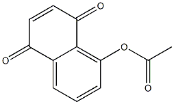 Acetic acid 5,8-dihydro-5,8-dioxonaphthalene-1-yl ester Structure