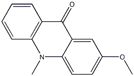 2-メトキシ-10-メチルアクリジン-9(10H)-オン 化学構造式