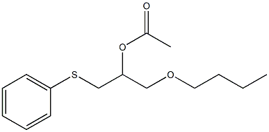 Acetic acid [2-(phenylthio)-1-(butoxymethyl)ethyl] ester