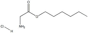 Glycine hexyl ester hydrochloride Struktur