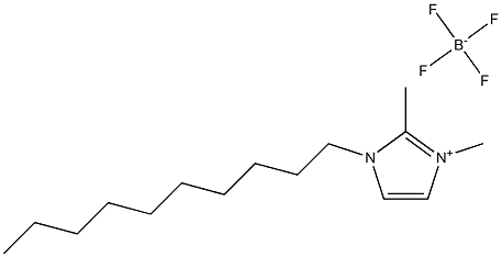 1-decyl-2,3-dimethylimidazolium tetrafluoroborate Struktur