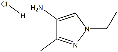 1-Ethyl-3-methyl-1H-pyrazol-4-ylaminehydrochloride 化学構造式