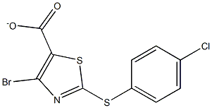 4-bromo-2-(4-chlorophenylthio)thiazole-5-carboxylate 化学構造式