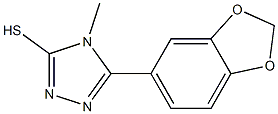 5-Benzo[1,3]dioxol-5-yl-4-methyl-4H-[1,2,4]triazole-3-thiol Structure