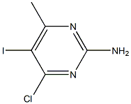 4-Chloro-5-iodo-6-methyl-2-pyrimidinamine Structure