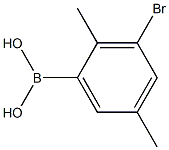2,5-Dimethyl-3-bromophenylboronic acid 化学構造式