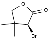 (S)-3-Bromo-4,4-dimethyldihydrofuran-2(3H)-one Struktur