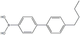 4-丁基联苯硼酸, , 结构式