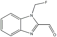1-(fluoromethyl)-1H-benzo[d]imidazole-2-carbaldehyde Struktur