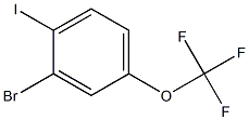 3-bromo-4-iodotrifluoromethoxybenzene Struktur