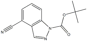 tert-butyl 4-cyano-1H-indazole-1-carboxylate Struktur