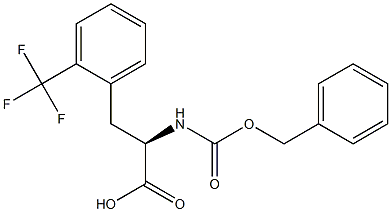 CBZ-2-(三氟甲基)-D-苯丙氨酸 结构式