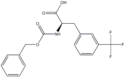 CBZ-3-(三氟甲基)-D-苯丙氨酸 结构式