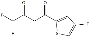1-(2-Thenoyl)-3,3,4-trifluoroacetone Struktur