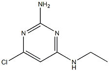N4-ethyl-6-chloro-pyrimidine-2,4-diyldiamine 化学構造式