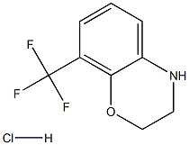 8-(trifluoromethyl)-3,4-dihydro-2H-1,4-benzoxazine hydrochloride Structure