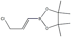 (E)-2-(3-chloroprop-1-enyl)-4,4,5,5-tetramethyl-1,3,2-dioxaborolane Struktur