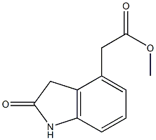 (2-oxo-2,3-dihydro-1H-indole-4-yl)acetic acid methyl ester Struktur