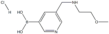 5-((2-methoxyethylamino)methyl)pyridin-3-ylboronic acid HCl