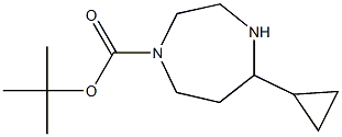 tert-butyl 5-cyclopropyl-1,4-diazepane-1-carboxylate Struktur
