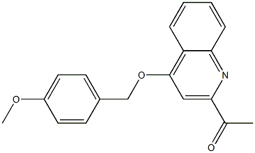 1-(4-(4-methoxybenzyloxy)quinolin-2-yl)ethanone 结构式