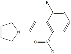 1-(2-fluoro-6-nitrostyryl)pyrrolidine Struktur