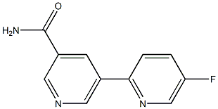 5-(5-fluoropyridin-2-yl)pyridine-3-carboxamide 结构式