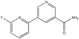5-(6-fluoropyridin-2-yl)pyridine-3-carboxamide Struktur