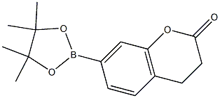 7-(4,4,5,5-tetramethyl-1,3,2-dioxaborolan-2-yl)chroman-2-one Structure