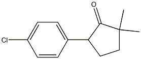 5-(4-氯苯基)-2,2-二甲基环戊酮, , 结构式