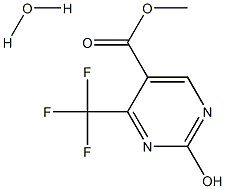 Methyl 2-hydroxy-4-(trifluoroMethyl)pyriMidine-5-carboxylate hydrate, 97% 化学構造式