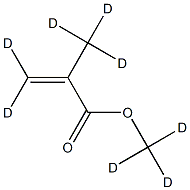 Methacrylic acid-methyl ester D8 Structure