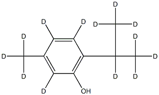 麝香草酚-D13, , 结构式