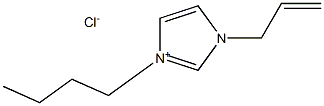 1-烯丙基-3-丁基咪唑氯盐, , 结构式