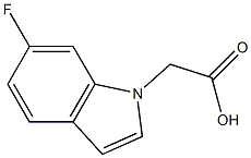 (6-Fluoro-1H-indol-1-yl)acetic acid Struktur