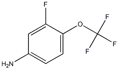 3-Fluoro-4-(trifluoromethoxy)aniline 99% Structure