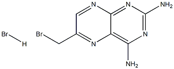 2,4-二氨基-6-溴甲基蝶啶氢溴酸盐, , 结构式