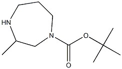 1-BOC-3-甲基-1,4-二氮杂环庚烷, , 结构式