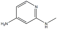 2-甲氨基-4-氨基吡啶,,结构式