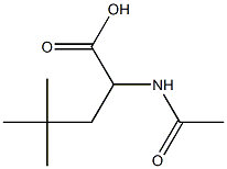 2-乙酰氨基-4,4-二甲基戊酸, , 结构式