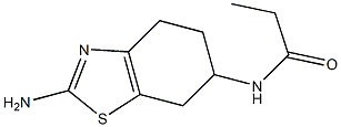 (-)-2-amino-6-propionylamino-4,5,6,7-tetrahydrobenzothiazole Structure