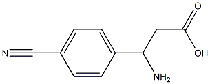 (RS)-3-amino-3-(4-cyanophenyl)propionic acid Structure
