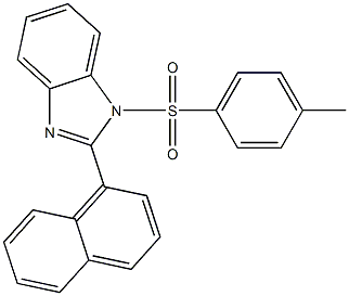 1-p-toluenesulfonyl-2-naphthylbenzimidazole Structure