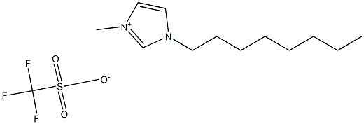 1-辛基-3-甲基咪唑三氟甲磺酸盐, , 结构式