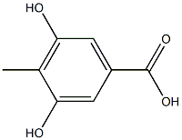 3,5-二羟基甲苯酸, , 结构式