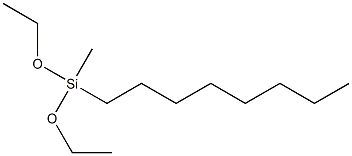 Methyl octyldiethoxysilane Structure