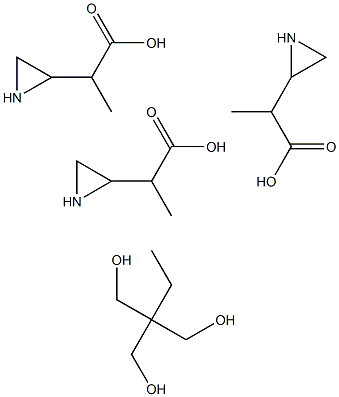 三羟甲基丙烷-三(3-氮丙啶基)丙酸酯, , 结构式