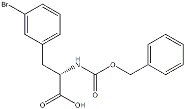 CBZ-D-3-bromophenylalanine Structure