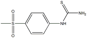4-methylsulfonylphenylthiourea Struktur