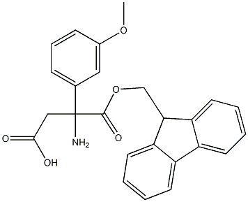 Fmoc-(RS)-3-Amino-3-(3-methoxyphenyl)-propionic acid Structure